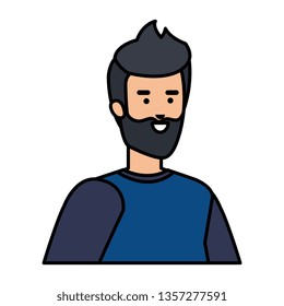 young man with beard avatar character