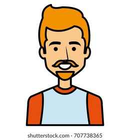 young man with beard avatar character