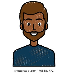 young man with beard avatar character
