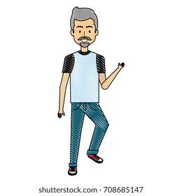 young man with beard avatar character