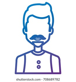 young man with beard avatar character