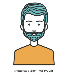 young man with beard avatar character