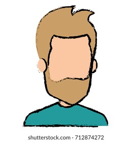 young man with beard avatar character