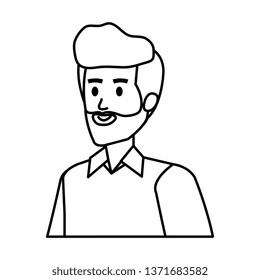 young man with beard character