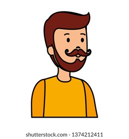 young man with beard character