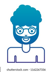 young man with beard and glasses