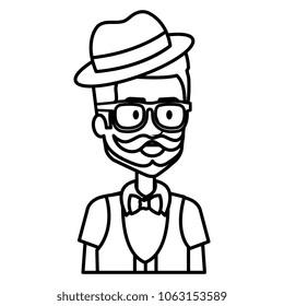 young man with beard and hat avatar character