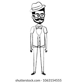 young man with beard and hat avatar character