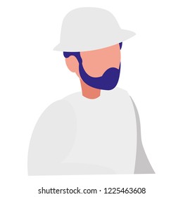 young man with beard modeling character