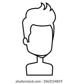 young man with beard shirtless avatar character
