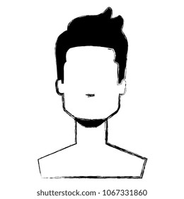 young man with beard shirtless avatar character