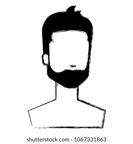 young man with beard shirtless avatar character