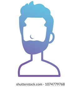 young man with beard shirtless avatar character