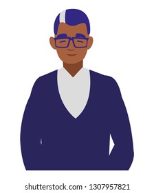 young man black avatar character