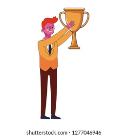 young man body cartoon