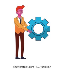 young man body cartoon