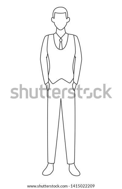 Young Man Body Cartoon Vector Illustration Stock Vector (royalty Free 