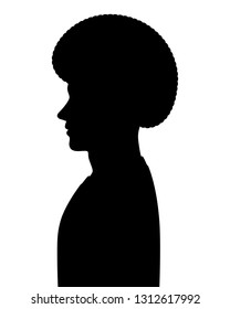 Young man body silhouette vector