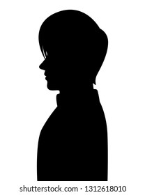 Young man body silhouette vector