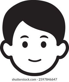 young man, boy, icon, vector character, concept
