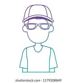 young man with cap character