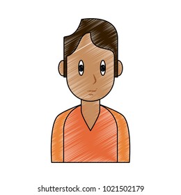 Young man cartoon