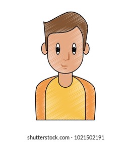 Young man cartoon