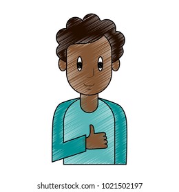Young man cartoon