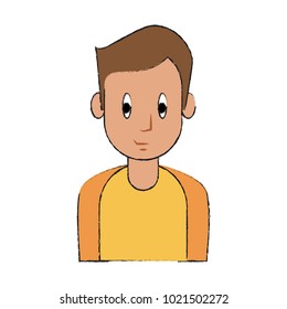 Young man cartoon