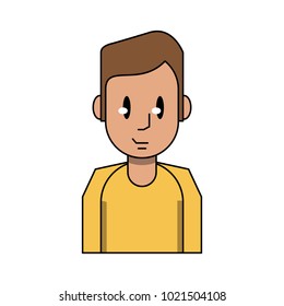 Young man cartoon