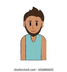 Young man cartoon