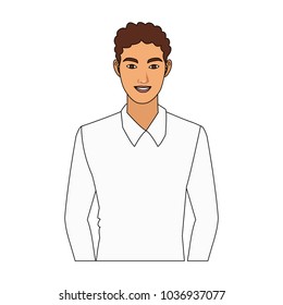 Young man cartoon