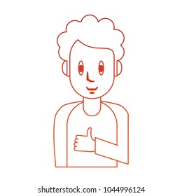 Young man cartoon