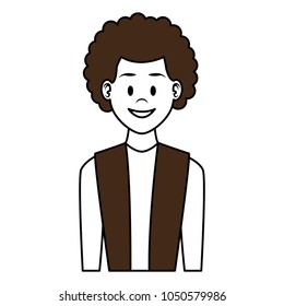 Young man cartoon