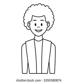 Young man cartoon
