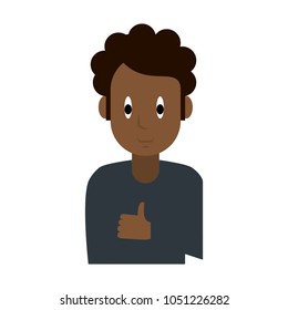Young man cartoon