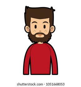 Young man cartoon