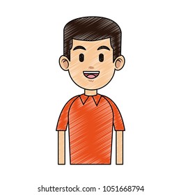 Young man cartoon