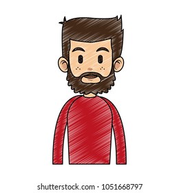 Young man cartoon