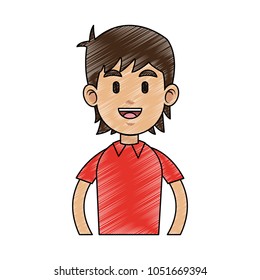 Young man cartoon