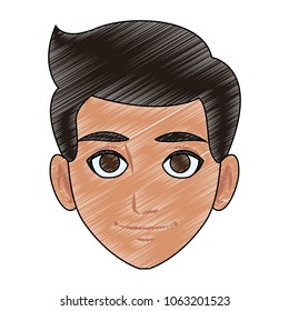 Young man cartoon