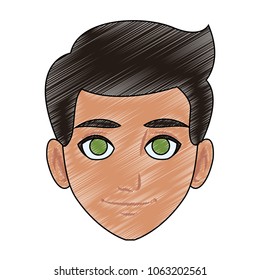 Young man cartoon
