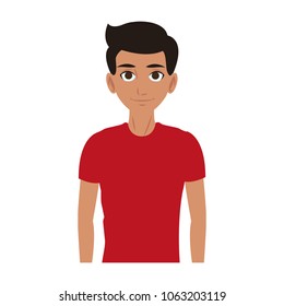 Young man cartoon