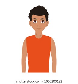 Young man cartoon