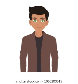 Young man cartoon