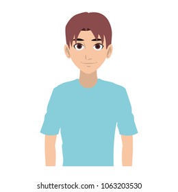 Young man cartoon