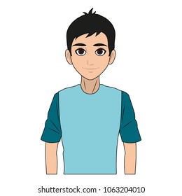 Young man cartoon