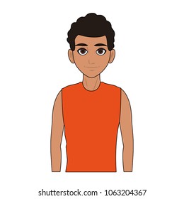 Young man cartoon