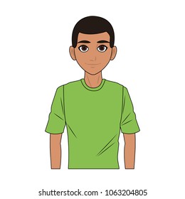 Young man cartoon