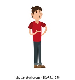 Young man cartoon